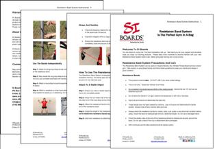 Si Boards Resistance Band System Instructions